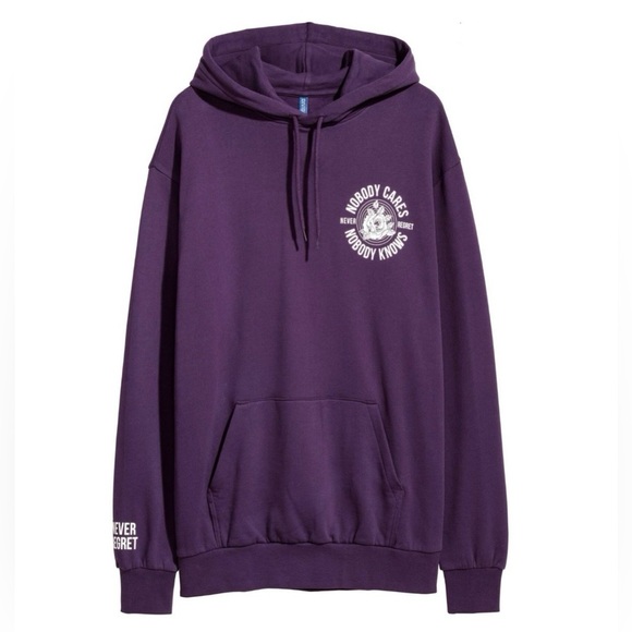 H&M “Nobody Cares” Hoodie - Picture 1 of 7